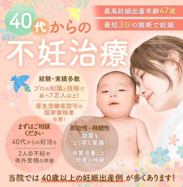 40代からの妊活 | 豊中市ぽん鍼灸院