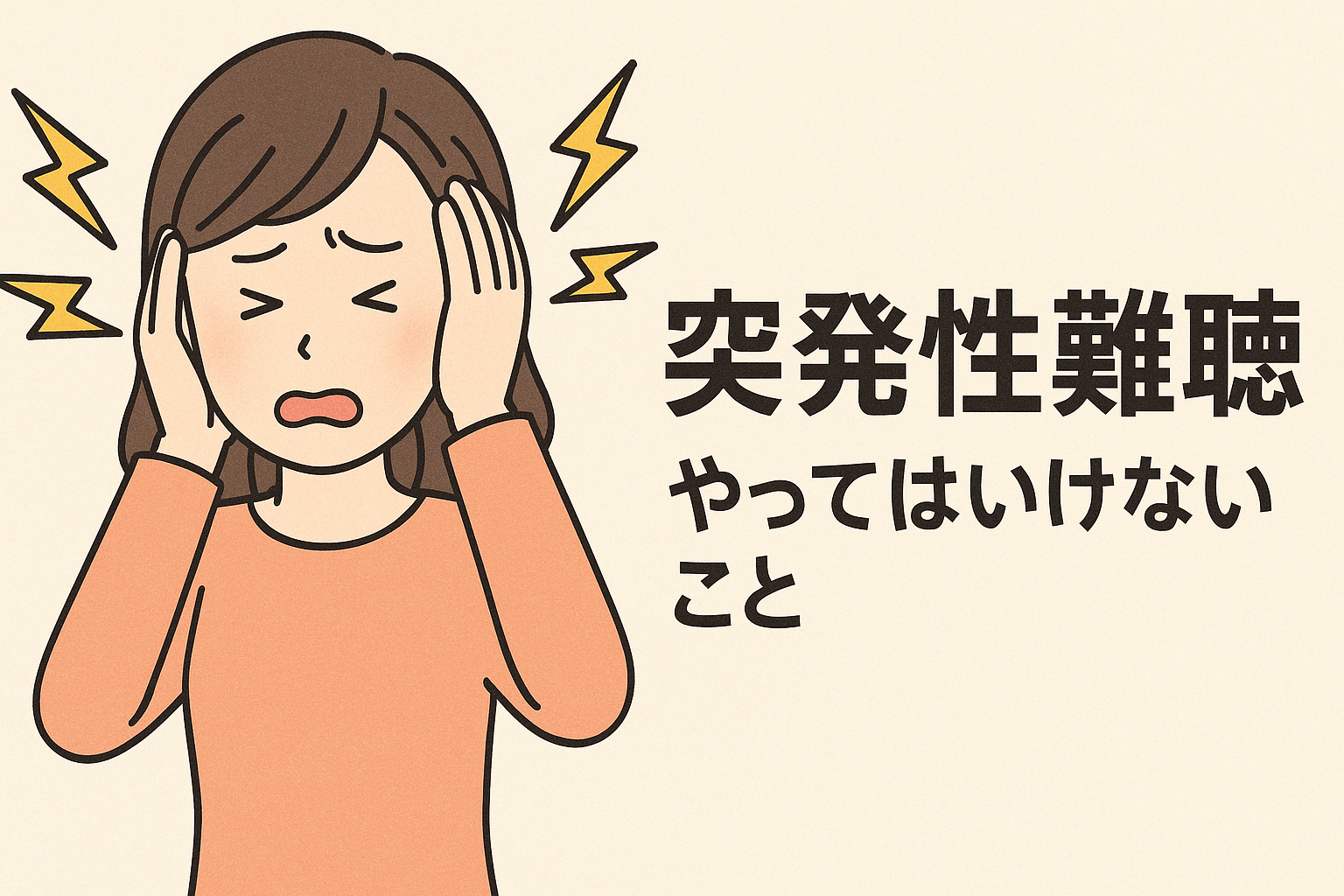 【突発性難聴】やってはいけないことを解説!