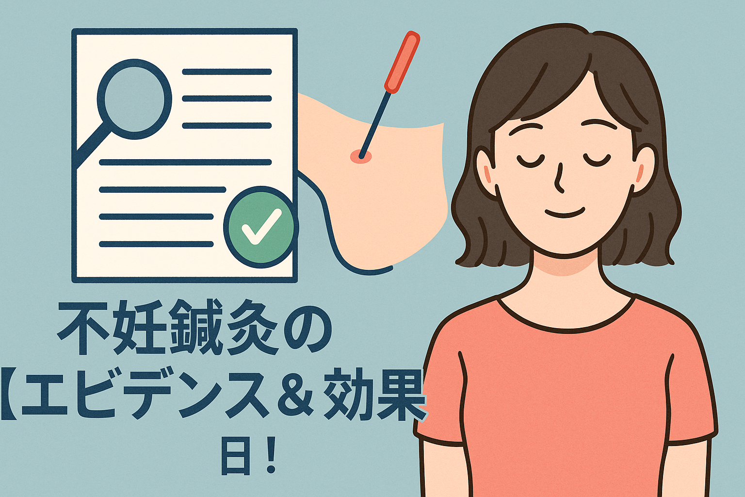 不妊鍼灸の【エビデンス & 効果】!!