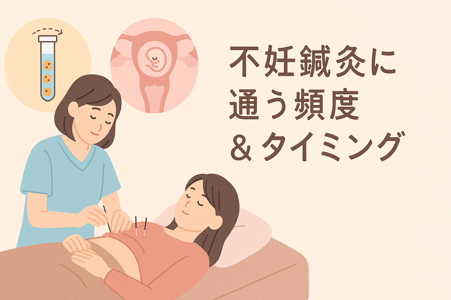 不妊鍼灸に通う頻度 & タイミング(体外受精、採卵前)