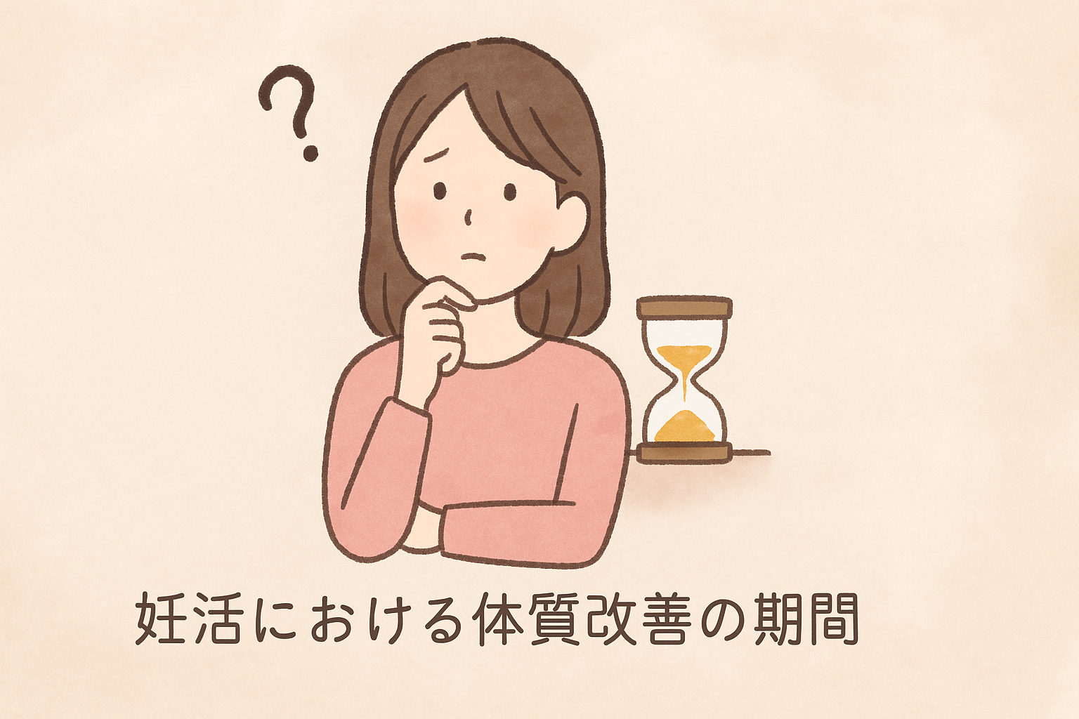 妊活における【体質改善の期間】