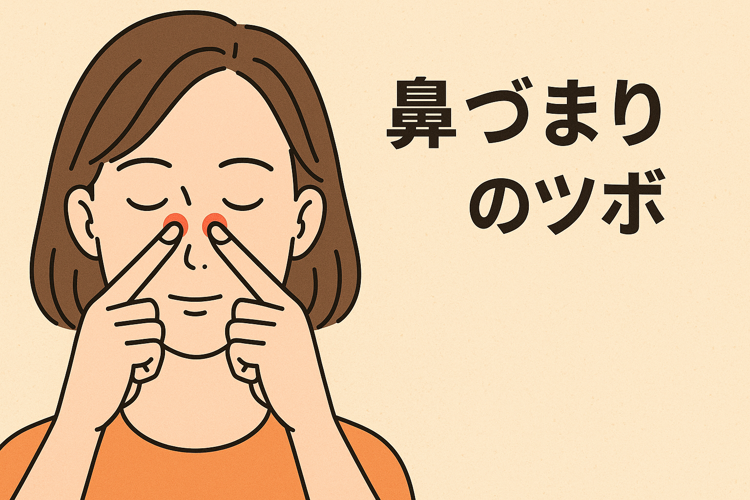 即効【鼻づまり・副鼻腔炎】のツボ