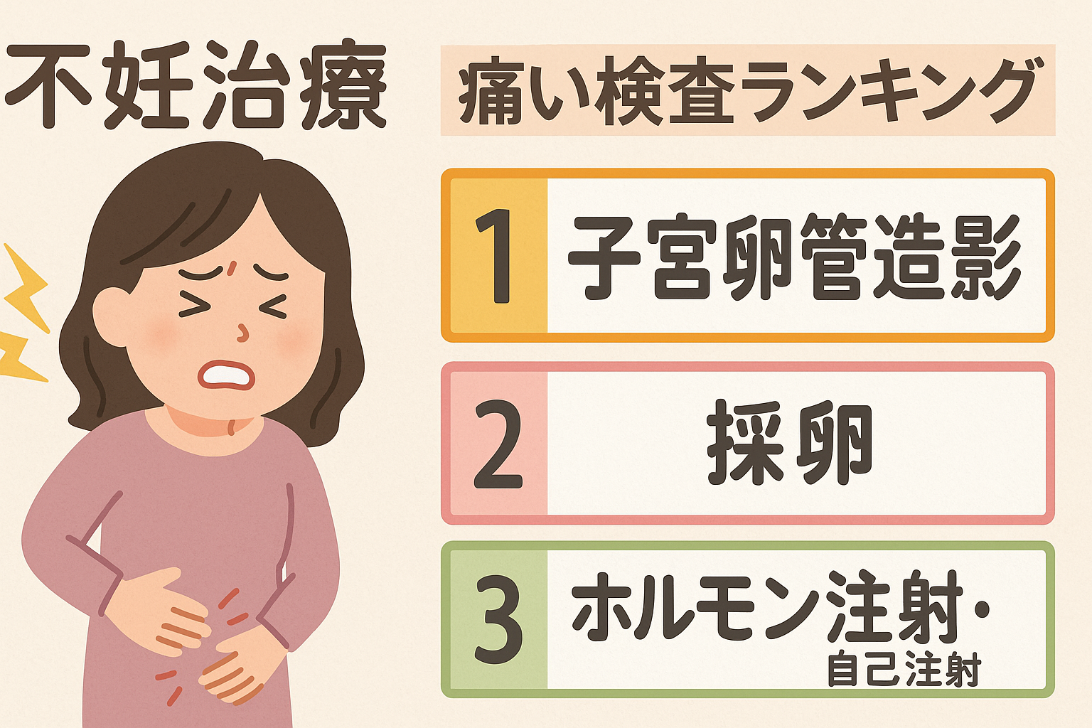 不妊治療【痛い検査ランキング】