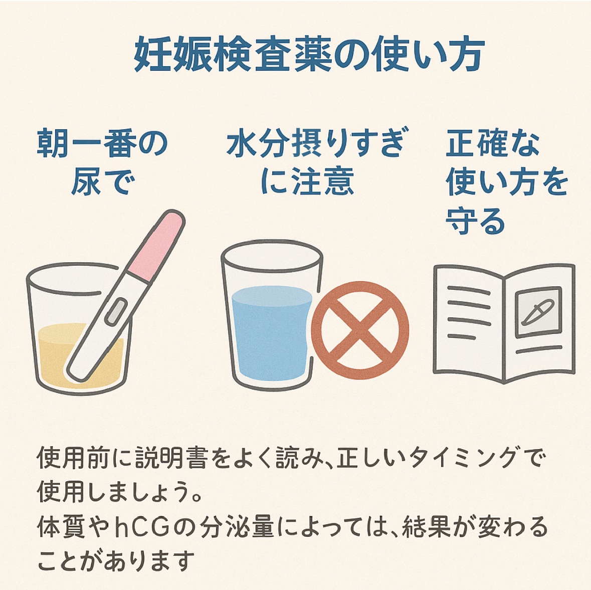 妊娠検査薬の使い方