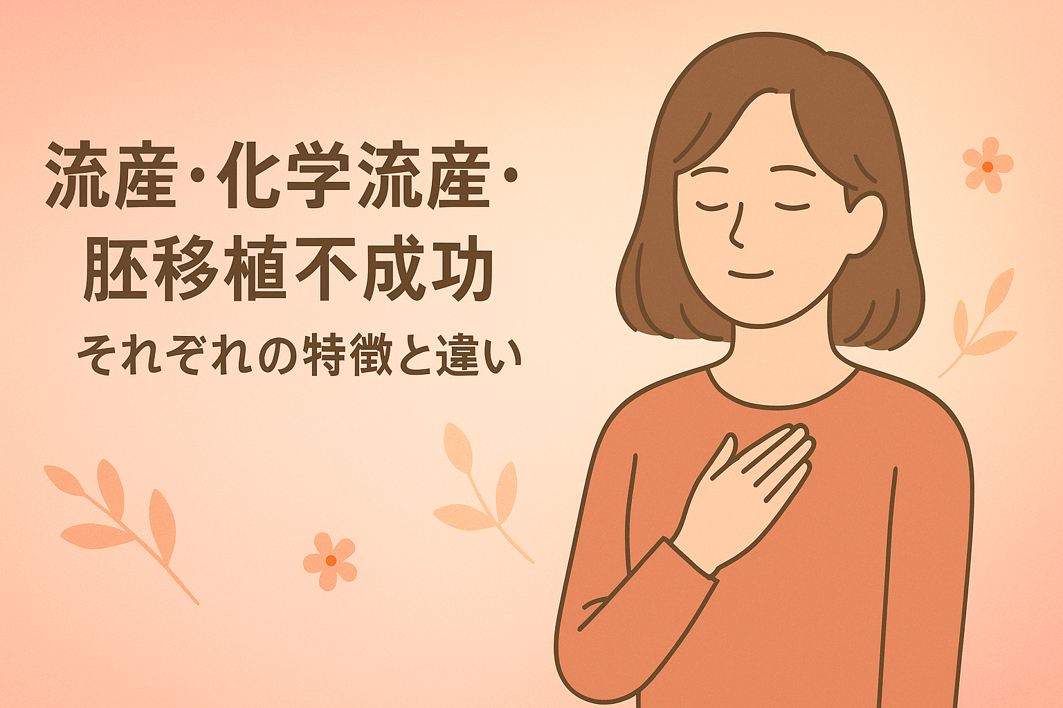 「流産・化学流産・胚移植不成功」とは?それぞれの特徴と違い