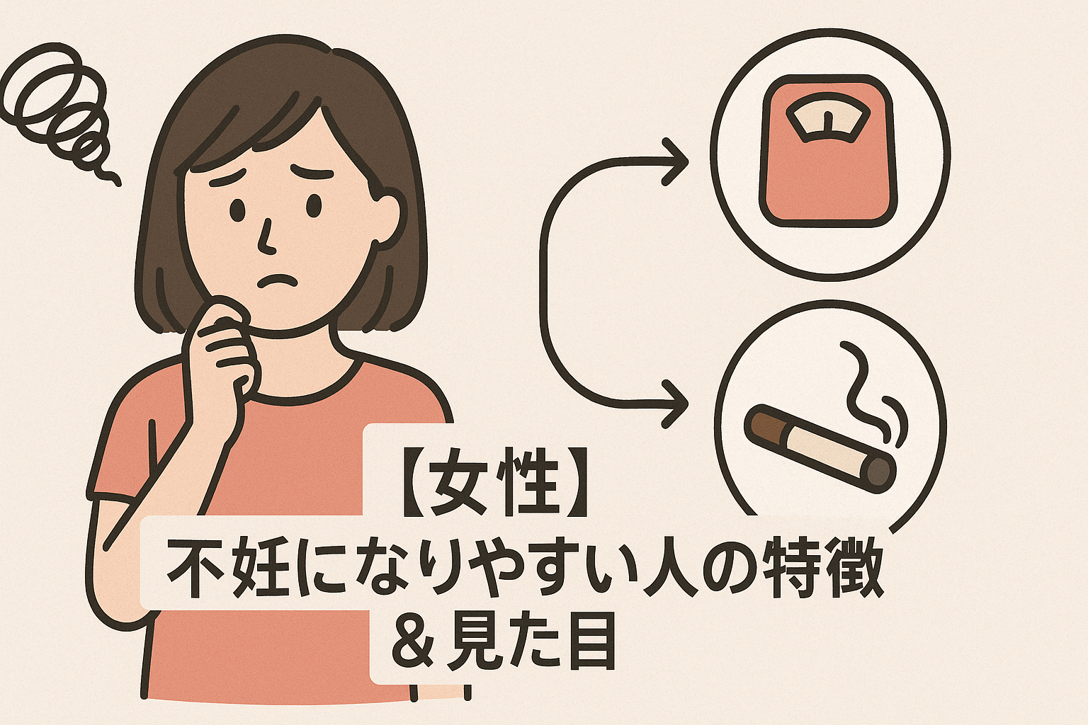 【女性】不妊になりやすい人の特徴 & 見た目!