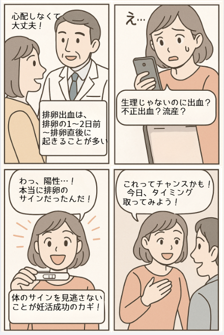 排卵出血とタイミング法