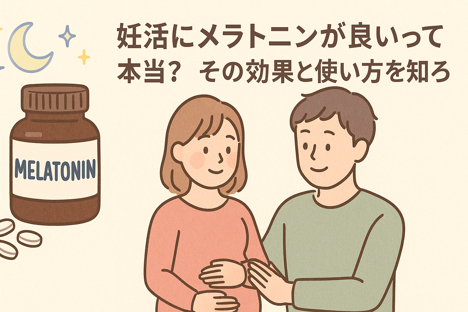 妊活にメラトニンが良いって本当?~その効果と使い方を知ろう~