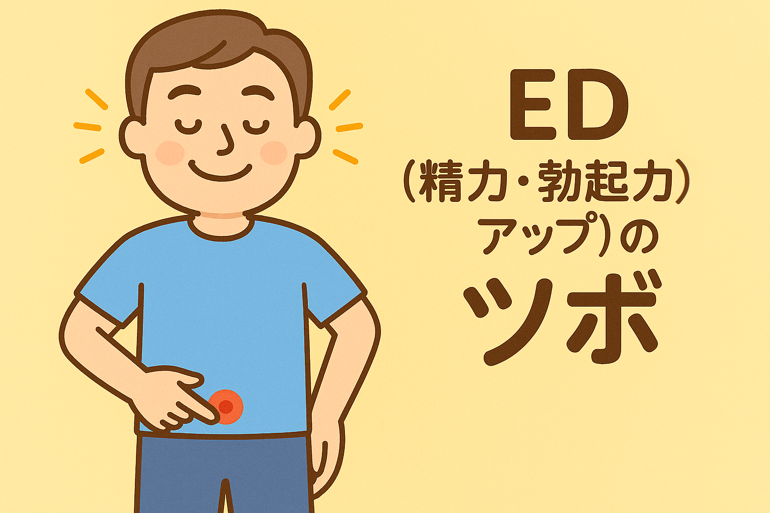 男性必見!手で刺激するED(精力・勃起力アップ)のツボ4選