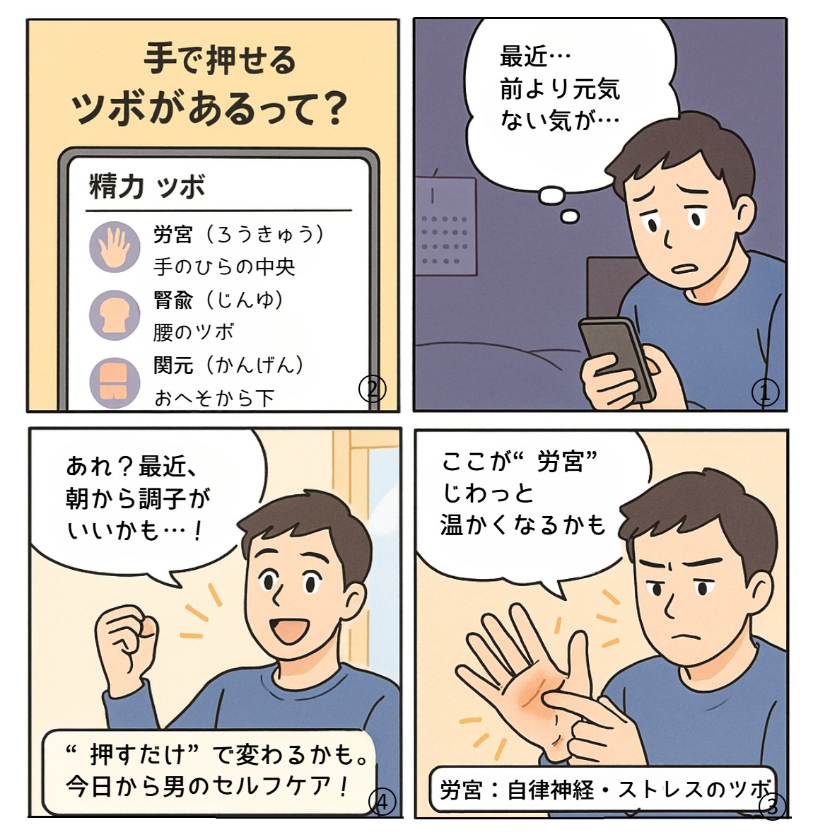 男性必見!手で刺激するED(精力・勃起力アップ)のツボ